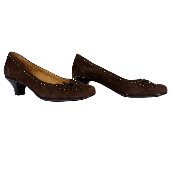 Sofft Pumps Heels Soft Leather Upper and Lining Brass Studs 2" heel US 8.5 #259 - Picture 1 of 8